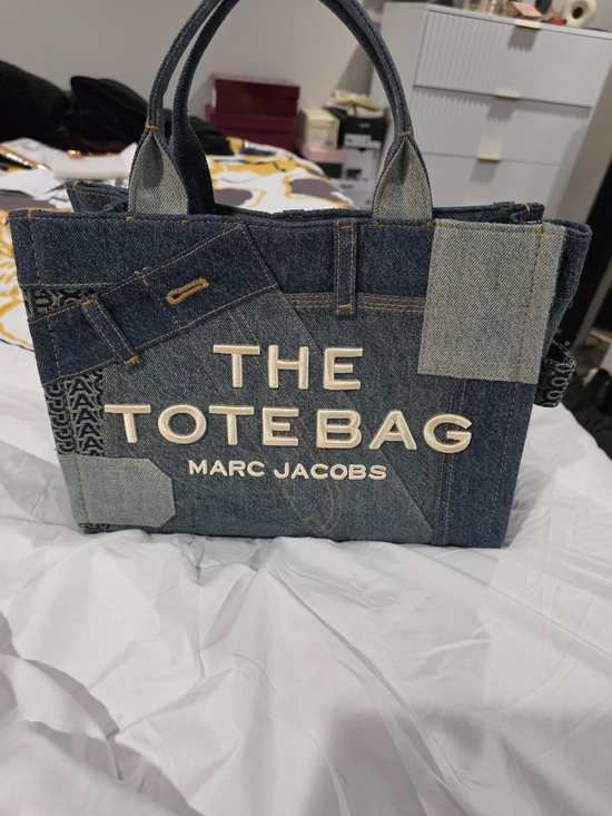 Marc Jacobs Handbags - Marc Jacobs Blue Patchwork Denim 'THE TOTEBAG' Tote